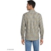 image:imageMens Traditional Fit No Iron Twill ShirtMuted YellowNavy Plaid