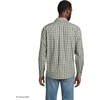 image:imageMens Traditional Fit No Iron Twill ShirtPale FlaxAsparagusNavy Plaid