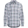 image:imageMens Traditional Fit No Iron Twill ShirtWhiteRain Storm Blue Plaid