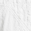 image:imageWomens 34 Sleeve Cotton Slub Lace Trim TopWhite