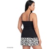 image:imageWomens Chlorine Resistant Plunge XBack Tankini Swimsuit TopBlack