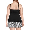 image:imageWomens Chlorine Resistant Plunge XBack Tankini Swimsuit TopBlack