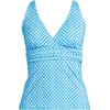 image:imageWomens Chlorine Resistant Plunge XBack Tankini Swimsuit TopBright Cerulean Geo