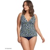 image:imageWomens Chlorine Resistant Plunge XBack Tankini Swimsuit TopNavy Mini Bloom Floral