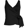 image:imageWomens Chlorine Resistant Side Tie VNeck Tankini Swimsuit TopBlack