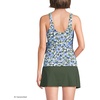 image:imageWomens Chlorine Resistant Side Tie VNeck Tankini Swimsuit TopFloral BlossomWhiteBlue