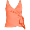 image:imageWomens Chlorine Resistant Side Tie VNeck Tankini Swimsuit TopPapaya Orange