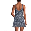 image:imageWomens Chlorine Resistant Side Tie VNeck Tankini Swimsuit TopSeashell GeoNavy Border