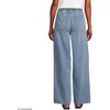 image:imageWomens Lightweight Denim High Rise Relaxed Straight Pull On Pocket JeansLake Blue Wash