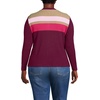 image:imageWomens Long Sleeve Cozy Rib Henley TopRich Burgundy Placed Stripe