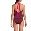 image:imageWomens Seamed Halter Tankini TopBurgundy SpritzCoral Ruby