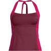image:imageWomens Seamed Halter Tankini TopBurgundy SpritzCoral Ruby