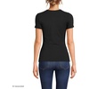 image:imageWomens Short Sleeve Tugless Double Layer Crew Neck Knit TopBlack