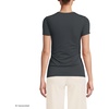 image:imageWomens Short Sleeve Tugless Double Layer Crew Neck Knit TopSteel Gray