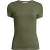 image:imageWomens Short Sleeve Tugless Double Layer Crew Neck Knit TopVintage Pine Green