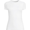 image:imageWomens Short Sleeve Tugless Double Layer Crew Neck Knit TopWhite