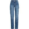image:imageWomens Soft Denim High Rise Rail Straight Leg Utility JeansIndigo Tide Blue