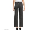 image:imageWomens Soft Denim High Rise Utility Cargo Ankle JeansBlack Stone Wash