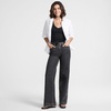 image:imageWomens Tencel Fiber High Rise Wide Leg PantsBlack Stone Wash