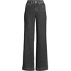 image:imageWomens Tencel Fiber High Rise Wide Leg PantsBlack Stone Wash