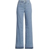 image:imageWomens Tencel Fiber High Rise Wide Leg PantsHutton Blue Wash Released Hem
