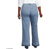 image:imageWomens Tencel Fiber High Rise Wide Leg PantsHutton Blue Wash Released Hem