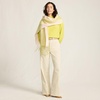 image:imageWomens Tencel Fiber High Rise Wide Leg PantsIvory Latte