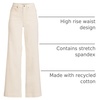 image:imageWomens Tencel Fiber High Rise Wide Leg PantsNatural