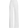 image:imageWomens Tencel Fiber High Rise Wide Leg PantsWhite