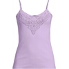 image:imageWomens Variegated Micro Rib Lace Trim CamiWhisper Lilac