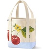 image:imageLands End Open Top Canvas Tote Bag  100 Cotton Canvas Five Pockets Key Strap WaterResistant Base Stands Upright Beach Bag Travel Tote Grocery ToteCherriesNatural