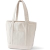 image:imageLands End Open Top Canvas Tote Bag Large Long Handle Natural  100 Cotton Canvas Five Pockets Key Strap WaterResistant Base Stands Upright Beach Bag Travel Tote Grocery Tote