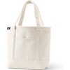 image:imageLands End Open Top Canvas Tote Bag Medium Regular Handle Natural  100 Cotton Canvas Five Pockets Key Strap WaterResistant Base Stands Upright Beach Bag Travel Tote Grocery Tote