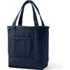 image:imageLands End Open Top Canvas Tote Bag Medium Regular Handle Radiant Navy  100 Cotton Canvas Five Pockets Key Strap WaterResistant Base Stands Upright Beach Bag Travel Tote Grocery Tote