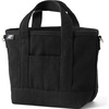 image:imageLands End Open Top Canvas Tote Bag Small Regular Handle Black  100 Cotton Canvas Five Pockets Key Strap WaterResistant Base Stands Upright Beach Bag Travel Tote Grocery Tote