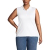 image:imageLands End Womens AmericanGrown Supima Cotton Sleeveless PoloWhite
