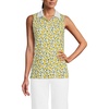 image:imageLands End Womens AmericanGrown Supima Cotton Sleeveless PoloWhiteVibrant Lemons