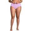image:imageLands End Womens Chlorine Resistant Pinchless High Waisted Bikini BottomsWild Lilac