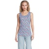Clear Blue Small Poppy Floral
