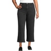 image:imageLands End Womens Denim High Rise Wide Leg Crop JeansBlack Stone Wash