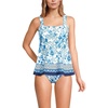 image:imageLands End Womens Flutter Tankini TopWhite Mosaic Floral Geo Border