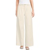 image:imageLands End Womens Lightweight Denim Mid Rise Pleated Slouchy JeansNatural