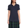 image:imageLands End Womens Mesh Cotton Short Sleeve Polo ShirtClassic Navy