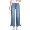 image:imageLands End Womens Mid Rise Denim Wide Leg Ankle JeansBeau Blue