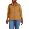 image:imageLands End Womens Quilted Puffer Vest  Recycled Insulation WaterResistant Shell Stand Collar Full Zip Layering Travel Petite and Plus SizesCanyon Camel