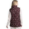 image:imageLands End Womens Quilted Puffer Vest  Recycled Insulation WaterResistant Shell Stand Collar Full Zip Layering Travel Petite and Plus SizesLush Burgundy Tossed Floral