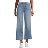 image:imageLands End Womens Recover Denim High Rise Wide Leg Crop JeansLake Blue Wash