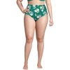 image:imageLands End Womens Sculpting Suit Chlorine Resistant Targeted Control Retro High Waisted Bikini Swim BottomsIsland Emerald Petunia Floral