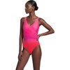 image:imageLands End Womens Slender Wrap SwimsuitPink Multi Ombre