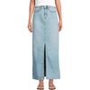 image:imageLands End Womens Soft Denim Maxi SkirtBreeze Blue Wash